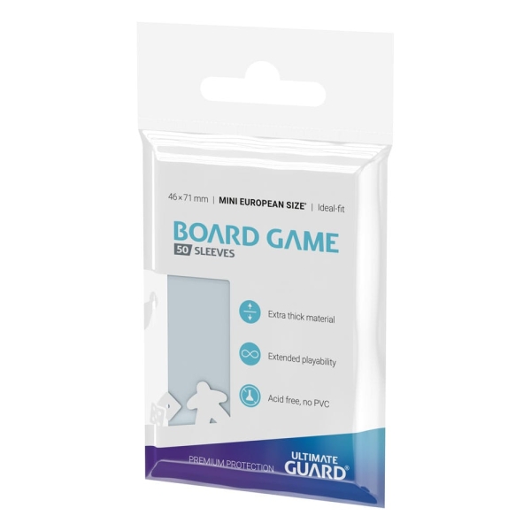 Ultimate Guard Premium Soft Sleeves für Brettspielkarten Mini European (50)